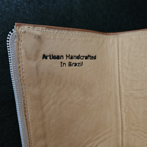 Charlie Horse Painted Leather Tan Heeled Boots - Picture 4 of 8